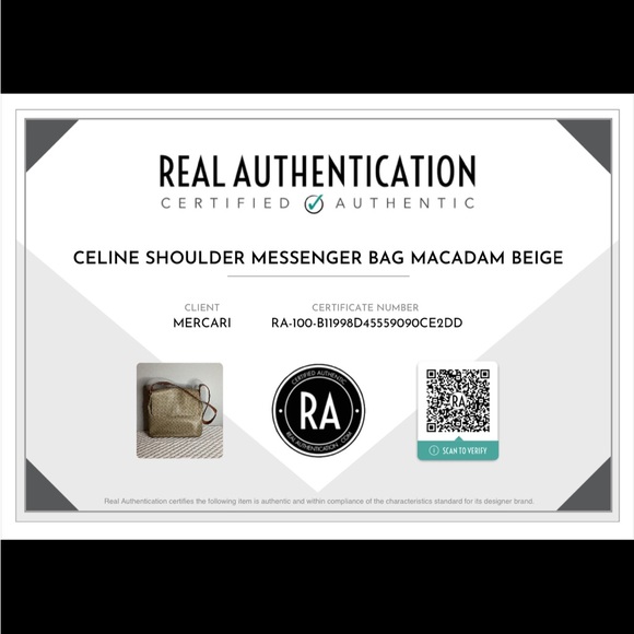 CELINE Shoulder Messenger Bag Macadam - Picture 10 of 10